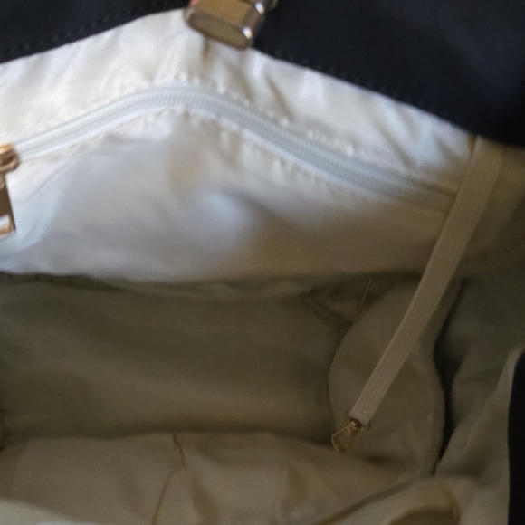 Men's Black Backpack with Gold Hardware - Picture 9 of 15